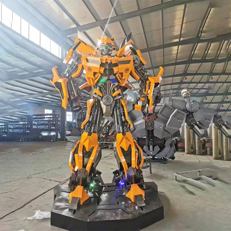 Large outdoor Iron Optimus Prime Robot Transformers Sculpture