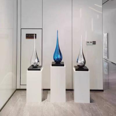 Customized interior and exterior decoration luxury art Stainless Steel Water Drops Garden Sculpture Water Drop Water Droplet staute