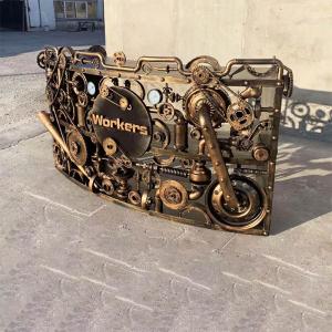 Steam cyberpunk retro heavy metal DJ table bar cashier reception desk